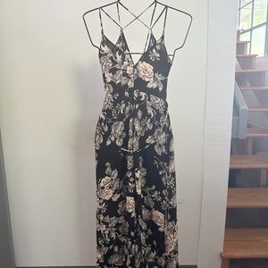 ASTR‎ floral midi dress XS